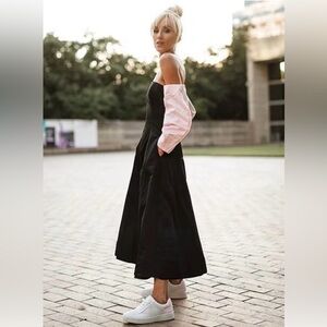 NWT Gianni Bini x Nastia Liukin Audrey Off the Shoulder MIDI Dress